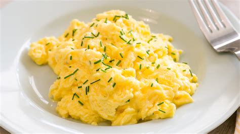 Huevos revueltos con salsa de soja