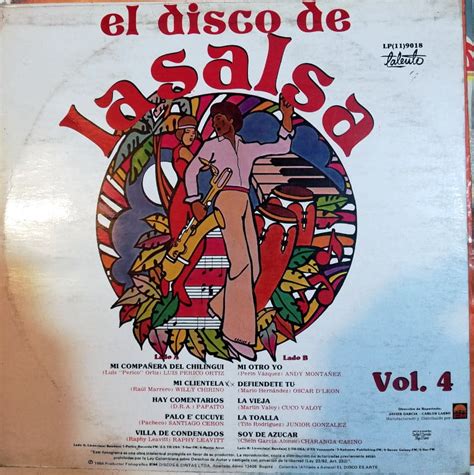 Disco de vinilo de salsa sensual
