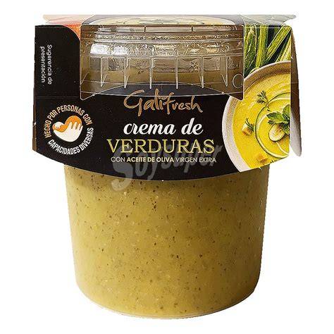 Variedad de cremas de verduras y legumbres Galifresh
