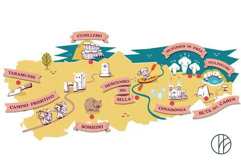 Mapa de la ubicación de El Camponeco en Asturias