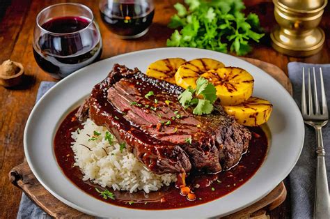 Asado negro venezolano listo para servir