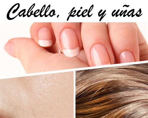 Ilustración de piel, cabello y uñas saludables
