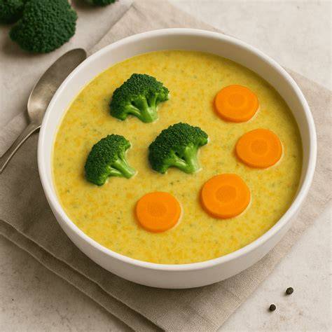 Ingredientes para crema de zanahoria brocoli puerro y ajo