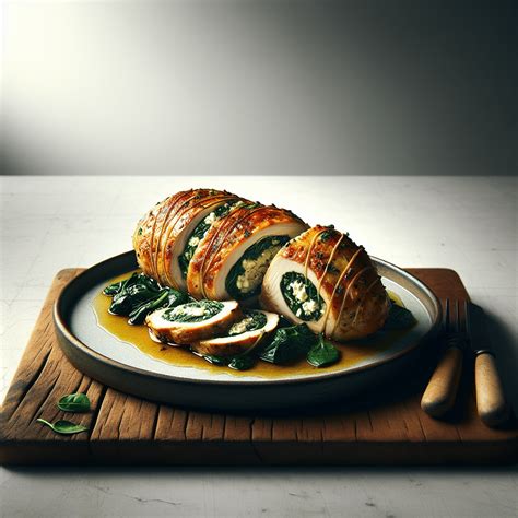 Ingredientes para pollo relleno de espinacas y queso