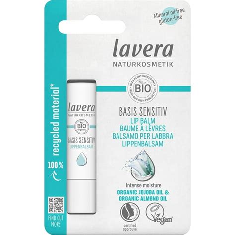 Embalaje de Lavera Bálsamo Labial Basis Sensitive