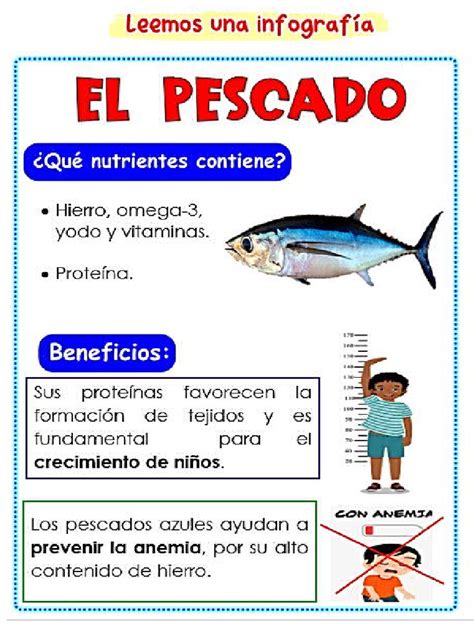 Infografía: Beneficios nutricionales del pescado blanco