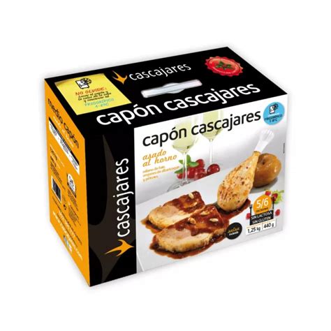 Capón Cascajares asado listo para servir