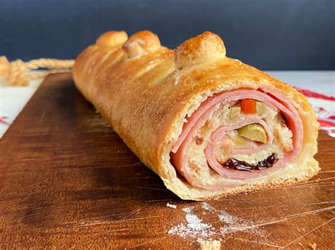 Ingredientes para el relleno del pan de jamón