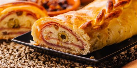 Pan de jamón de hojaldre listo para hornear