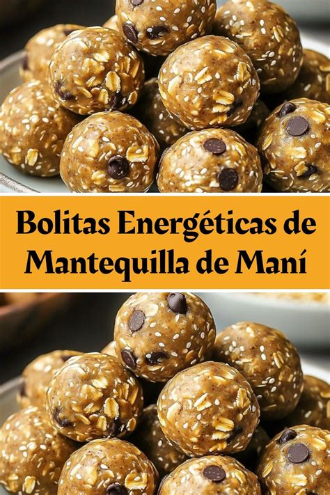 Bolitas energéticas de mantequilla de maní
