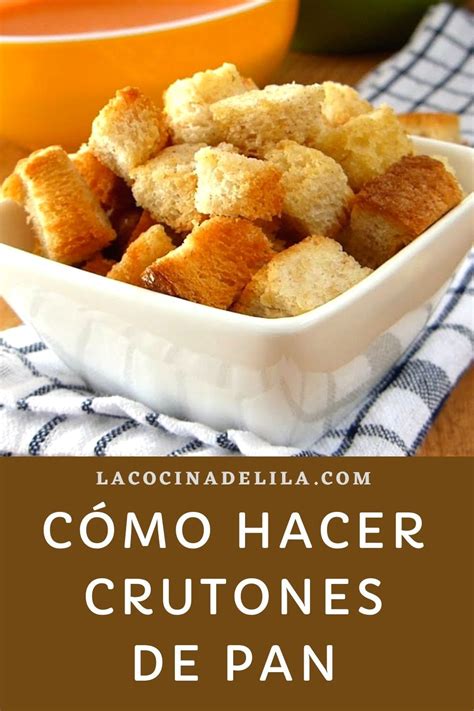 Preparación de crutones caseros