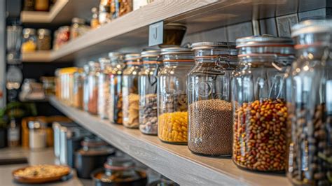 Imagen de un despensa organizada con productos secos