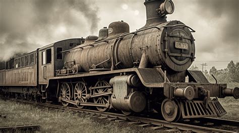 Tren de vapor atravesando un paisaje rural