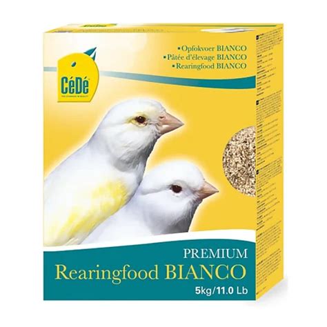 Gama de pastas de cría para canarios blancos y rojos
