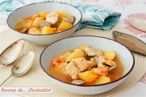 Ingredientes para un guiso de pescado