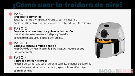 Infografía: Consejos para usar la freidora de aire