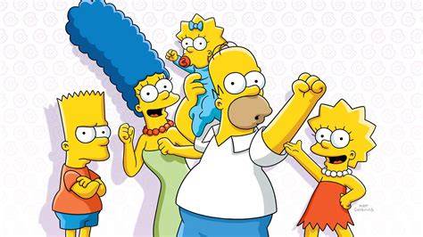 Homer Simpson con su familia en un evento musical