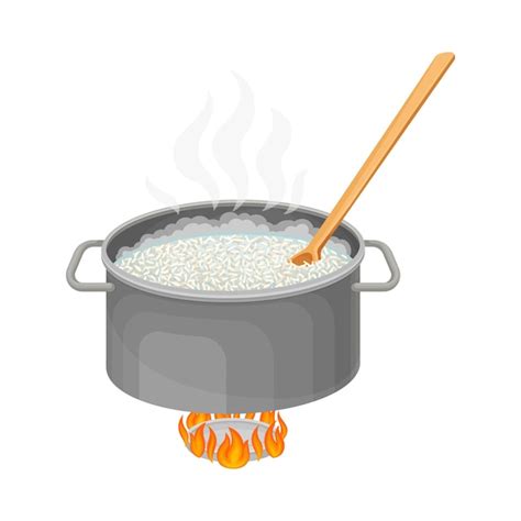 Proceso de cocción del arroz en la paellera