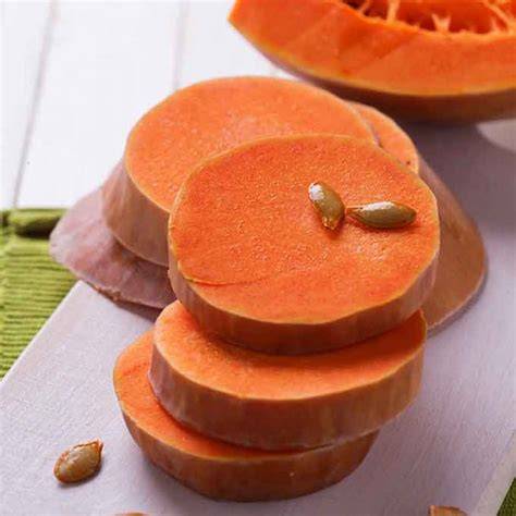 Calabaza cortada para buñuelos