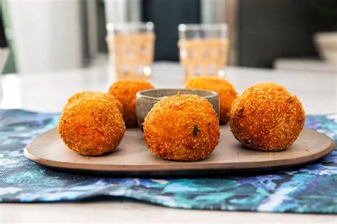 Croquetas de zanahoria y queso de cabra