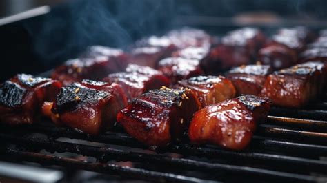 Parrilla con humo