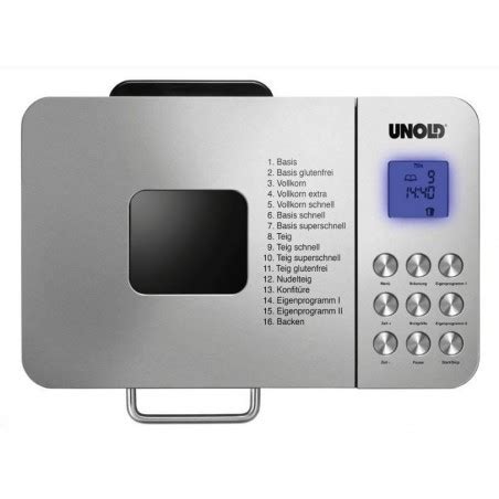 Unold Backmeister Edel 68456: Panificadora en acero inoxidable