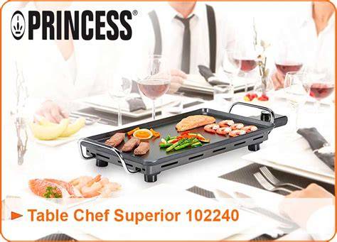 Plancha de asar Princess en uso