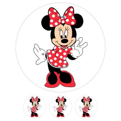 Oblea de Minnie Mouse de 20 cm de diámetro
