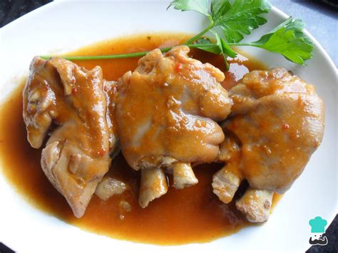 Ingredientes para patas de cerdo