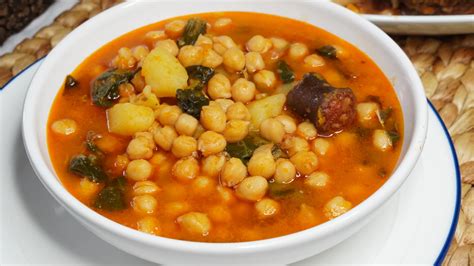Ingredientes para guiso de garbanzos