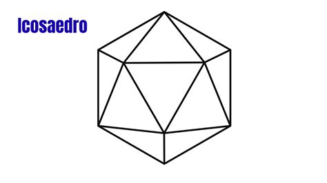 Modelo de un icosaedro con sus diagonales.