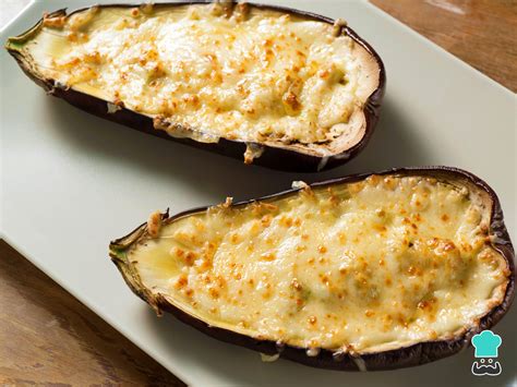 Berenjenas rellenas gratinadas al horno