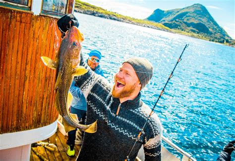 Pesca de skrei en Lofoten desde el barco Kjell Remi, Noruega.