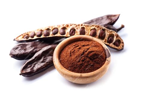Vaina y polvo de algarroba
