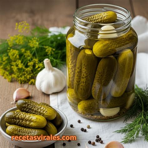 Preparación de pepinillos encurtidos caseros