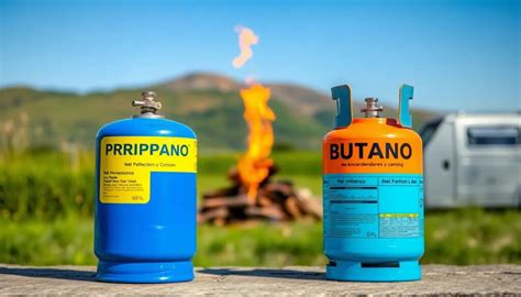 Tabla comparativa de propiedades del gas butano y propano