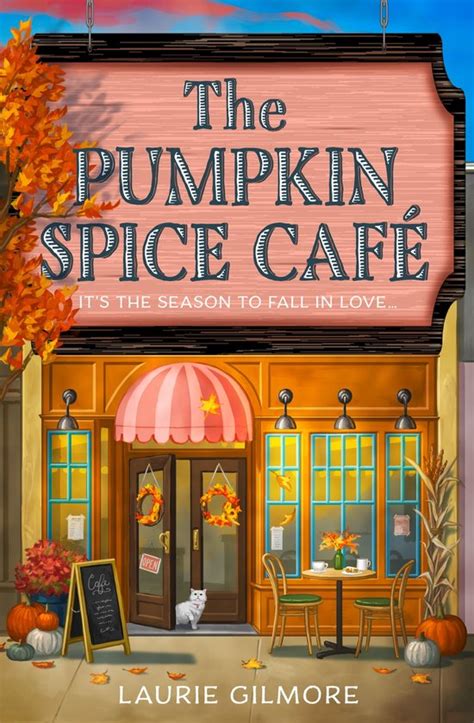 Mapa ficticio del pueblo de Dream Harbor destacando el Pumpkin Spice Café
