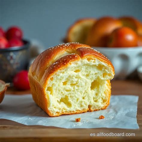 Brioche recién horneado y dorado