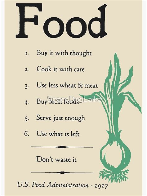 Cartel de racionamiento de alimentos con nabos de la Primera Guerra Mundial