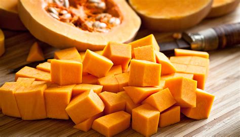 Calabaza cortada en trozos