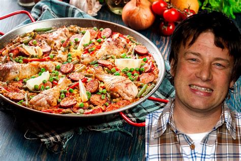 Detalle de los limones en la paella de Jamie Oliver
