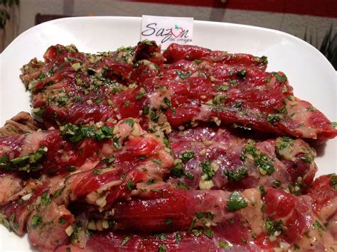 Carne de ternera marinada