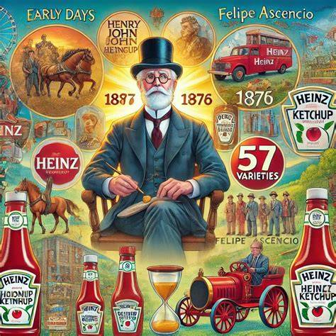 Henry J. Heinz en sus inicios vendiendo rábano picante