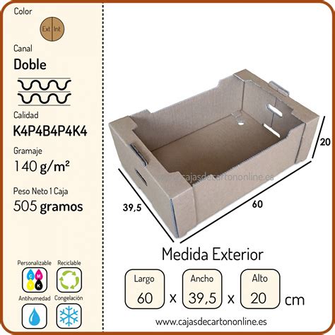 Cajas de cartón corrugado para transporte de frutas y hortalizas