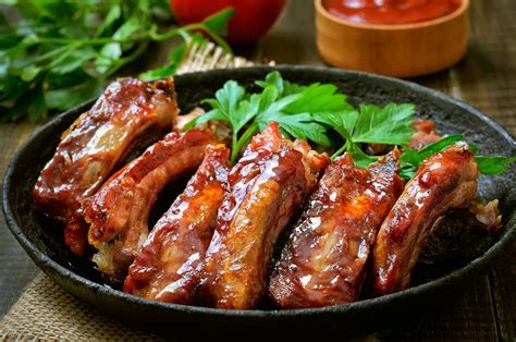 Costillas de cerdo a la barbacoa