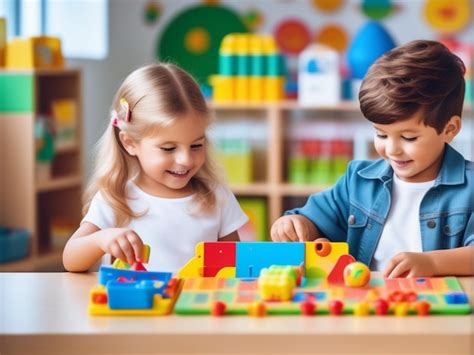 Niños jugando con juguetes educativos Clementoni