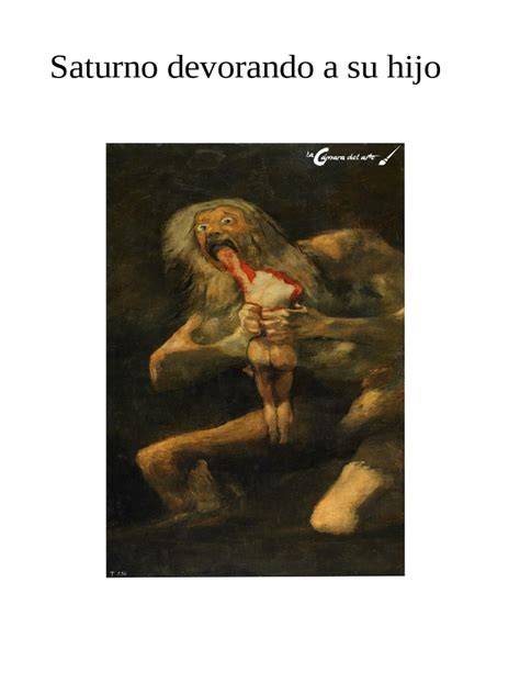 Obra de Francisco de Goya: Saturno devorando a sus hijos