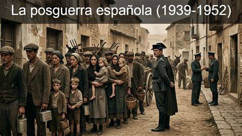 Fotografía de cómicos ambulantes de la posguerra española
