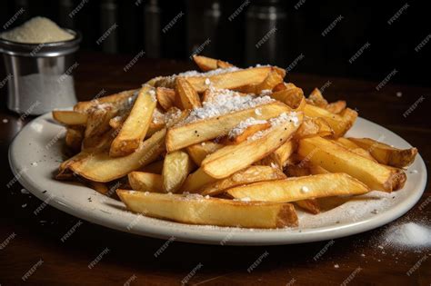 Patatas fritas recién hechas en un plato