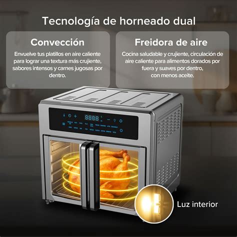 Horno y freidora de aire para recalentar patatas fritas
